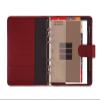 Finocam Andrea Open Leather Planner 2026, Weekly View, January–December 2026, Bordeaux, Spanish view 2