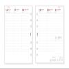 Finocam Andrea Open Leather Planner 2026, Weekly View, January–December 2026, Bordeaux, Spanish view 3