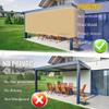 Shade Cloth with Grommets, 90% Privacy Screen and Sunshade Mesh for Fences, Patios, Pergolas and Greenhouses, Custom Size, Beige view 3