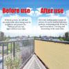 Shade Cloth with Grommets, 90% Privacy Screen and Sunshade Mesh for Fences, Patios, Pergolas and Greenhouses, Custom Size, Beige view 4