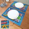 Dream Big Slogan Star Blue Placemats for Dining Table, Reusable and Washable, Set of 6, 12 x 18 in view 2