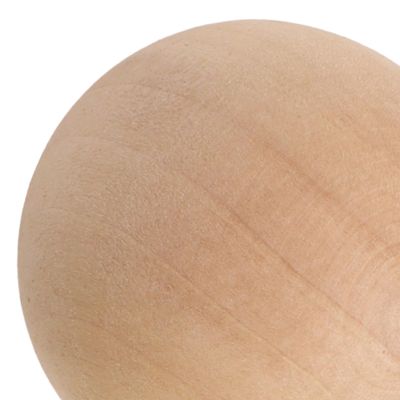 HOHOVYVY 1 Natural Wood Craft Ball, DIY Wooden Ball, 50 mm