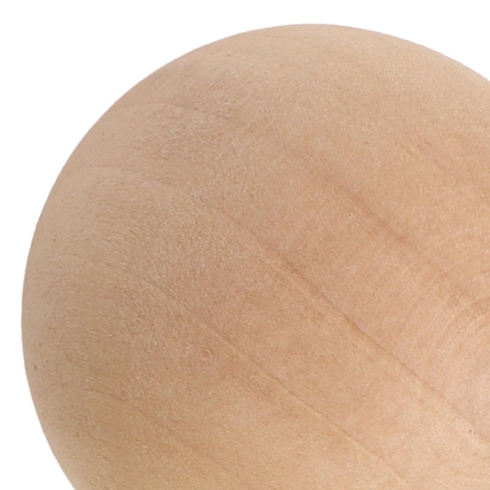 HOHOVYVY 1 Natural Wood Craft Ball, DIY Wooden Ball, 50 mm