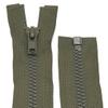 Plastic Zipper for Jackets - Separating / 60 cm - 90 cm (305 Olive, 70 cm) view 1