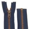 Metal Zipper 6mm Separating for Jackets and Bags / 60-65-70-75-80-90 cm (196 Dark Blue, 70 cm) view 1
