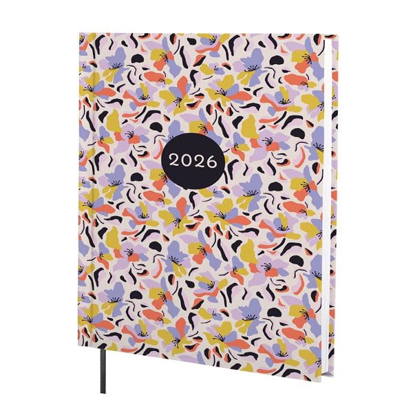 Finocam 2026 Calendar, Weekly Vertical Layout, January–December, Hardcover, Mauve, Catalan
