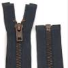 Metal Zipper 6mm Separating for Jackets and Bags / 60-65-70-75-80-90 cm (156 Anthracite Gray, 80 cm) view 1