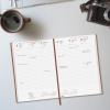 Finocam Milano 2026 Planner, Weekly Vertical Layout, January–December, Padded Hardcover, Brown, Catalan view 3