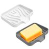 2-Pack Silicone Soap Dishes with Drainage view 1