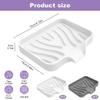 2-Pack Silicone Soap Dishes with Drainage view 2
