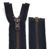 Metal Zipper 6mm Separating for Jackets and Bags / 60-65-70-75-80-90 cm (580 Black, 70 cm) view 1