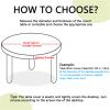 Treer Round Washable Tablecloth, Elastic Outdoor Table Cover (Pink 1.60m) view 2