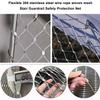 SXEVZOO Flexible Stainless Steel Cable Mesh, Birdhouse Protection Net, 5 cm/1.5 mm Safety Barrier for Soccer Fields, Gardens and Balconies (1 x 20 m) view 4