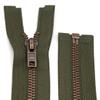 Metal Zipper 6mm Separating for Jackets and Bags / 90 cm (Dark Olive) view 1