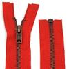 Metal Zipper 6mm Separating for Jackets and Bags / 60-65-70-75-80-90 cm (820 Red, 80 cm) view 1