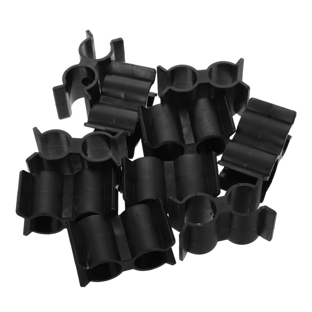 10-Piece Double-Connection Nylon Pipe Clamps for Pipes and Fittings