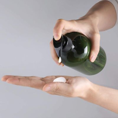 4-Pack 500 mL Soap Dispenser Bottles, Refillable Pump Bottles for Lotions and Shampoos