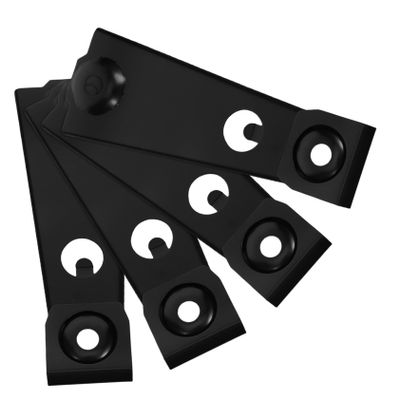 EPIGEIST Iron Furniture Connectors, 4-Pack, Black