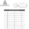 RYSUPPLY Stainless Steel Hex Threaded Sleeves M12 x 50, 25-Pack view 4