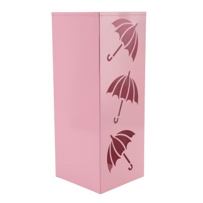 Aramox Metal Umbrella Stand, Iron Umbrella Holder, 16.5 x 16.5 x 41.9 cm