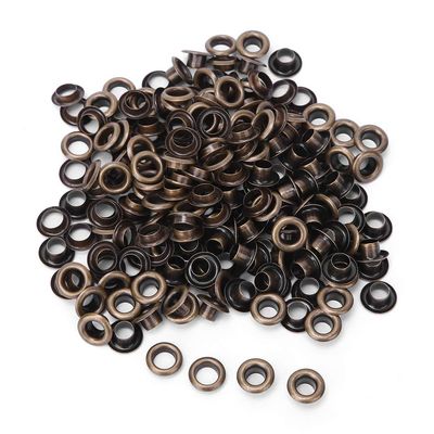 Metal Round Hole Eyelets for Leather Craft - Antique Bronze