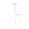 Metal Hanging Planter Chain, 4-Piece Set, Triple Adjustable, White view 2