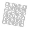 62 Sheets of Letter and Number Stencils view 2