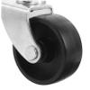 Homoyoyo 2 Quiet Furniture Casters with Stainless Steel and Rubber Stems, Quick-Mount, for Sofas and Furniture view 3