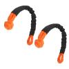 21-Ton Breaking Strength Orange Soft Shackles for Off-Road Vehicle Recovery view 2
