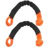 21-Ton Breaking Strength Orange Soft Shackles for Off-Road Vehicle Recovery view 3