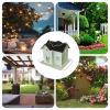 YNPQTDS Solar Bird Feeder with Light, Decorative Metal Finch Feeder for Garden, Patio, and Backyard view 4