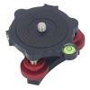 Camera Tripod Head with Leveling Base, Precise Angle Adjustment, Bubble Levels and Triple Wheel Leveler view 1