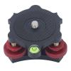 Camera Tripod Head with Leveling Base, Precise Angle Adjustment, Bubble Levels and Triple Wheel Leveler view 4