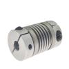 Flexible D32 L43 Stepper Motor Shaft Coupling, Aluminum Alloy, Clamp-Type (12 x 16 mm) view 1