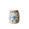 FUHAI-666 Ceramic Tea Canister with Lid, Blue view 1