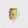 FUHAI-666 Ceramic Tea Canister with Lid, Blue view 2
