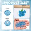 TOAOB 1050 Pcs Transparent Blue Faceted Glass Beads 4mm view 2