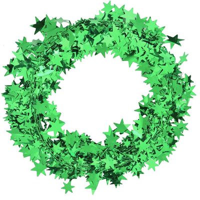 7.5m Star Garland for Holiday Decoration (Green)