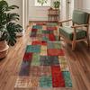 Siunwdiy Long Hallway Runner 120 x 140 cm, Colorful Moroccan Design, Non-Slip and Washable view 1
