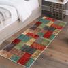 Siunwdiy Long Hallway Runner 120 x 140 cm, Colorful Moroccan Design, Non-Slip and Washable view 4
