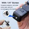 TEHAOUU Anti-Loss Wrist Strap for Insta360 X5/Pocket 3, Aluminum Alloy, 1/4-Inch Screw, Gray view 2