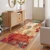 Siunwdiy Long Hallway Runner Rug 100 x 360 cm, Colorful Moroccan Pattern view 2