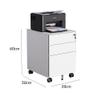 METTEOR Mobile Steel File Cabinet with Lockable Drawer view 2