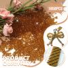 TOAOB 1050 Pcs Brown Faceted Glass Beads 4mm view 3