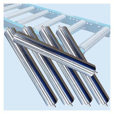5-Pack Galvanized Steel Conveyor Rollers, 1, 3, 5, 2, and 4 in Diameters, 100–1000 mm Lengths