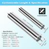 5-Pack Galvanized Steel Conveyor Rollers, 1, 3, 5, 2, and 4 in Diameters, 100–1000 mm Lengths view 4