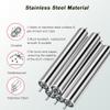 4-Pack Conveyor Rollers, 1-, 3-, 5- and 2.4-Inch Diameters, 100–1,000 mm Stainless Steel Replacement Rollers view 3