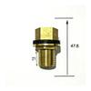 1/2" BSPP Brass Pipe Extension Swivel Fitting Nut Water Tank Connector view 2