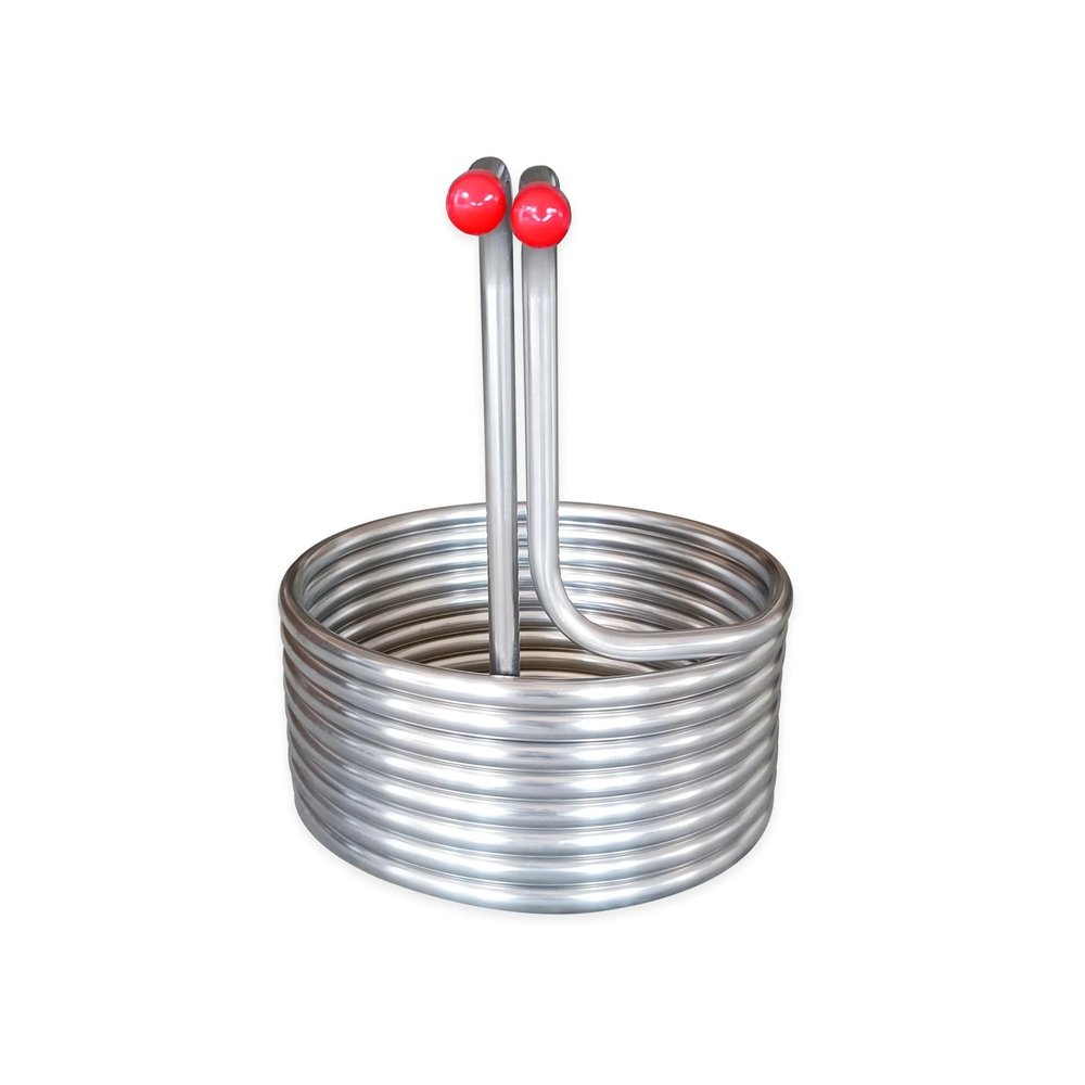 JHXHFJXZ 12.7 mm Stainless Steel Immersion Wort Chiller with Fittings, Basic