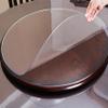 Clear PVC Tablecloth, 2 mm Thick, Round, Washable and Waterproof view 1